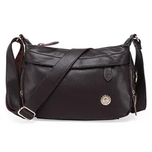 Kostenloser Versand Mode Frau Tasche Aus Echtem Leder Frauen Handtaschen Crossbody Damen Satchel Umhängetasche Weiblich Reise Umhängetasche