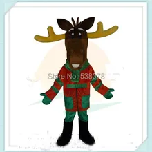 Рождественский лось костюм талисмана для взрослых Размер напрямую с фабрики Горячая Новинка Рождество Mascotte Костюмы красивый наряд SW1210