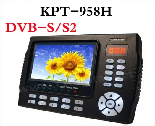 4 3 дюймов TFT LED KPT 958H DVB S2 MPEG4 Цифровой спутниковый Finder метр USB2.0 H D Выход