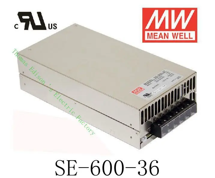 

Original MEAN WELL power suply unit ac to dc power supply SE-600-36 600W 36V 16.6A MEANWELL