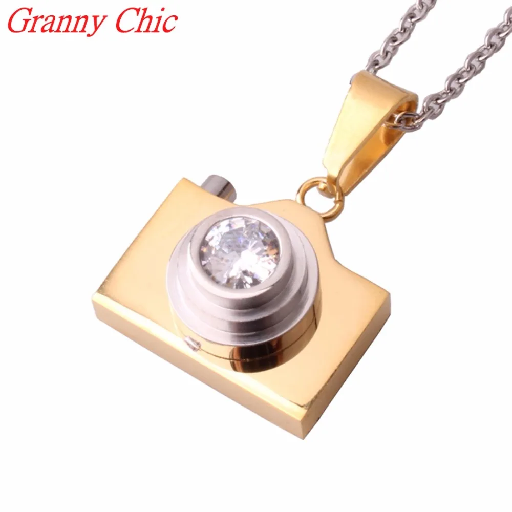 Классические двухцветные золотистые ожерелья Granny Chic из титановой нержавеющей
