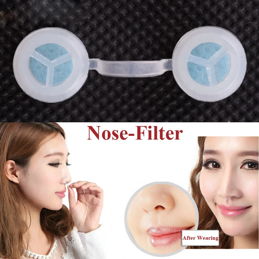 

For Health Nose Mask Invisible Mask Nose Filters - Haze Pm2.5 Flu Allergy Protection With Pit Stopper Nose Filter High Quality