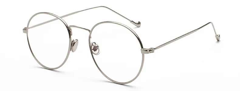 SHAUNA, анти-синий светильник, классические женские круглые оправы для очков, модные мужские компьютерные очки - Цвет оправы: Silver (Anti-Blue)