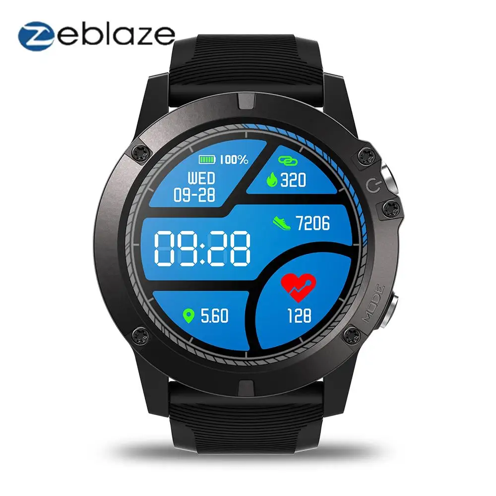 

Zeblaze VIBE 3 Pro Touch Screen Smart Watch Men Real-time Weather Optical Heart Rate Monitor All-day Tracking Sports Smartwatch