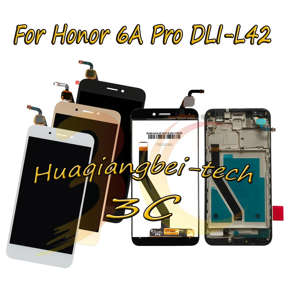 

5.0'' Original New For Huawei Honor 6A Pro DLI-L42 Full LCD DIsplay + Touch Screen Digitizer Assembly With Frame 100% Tested