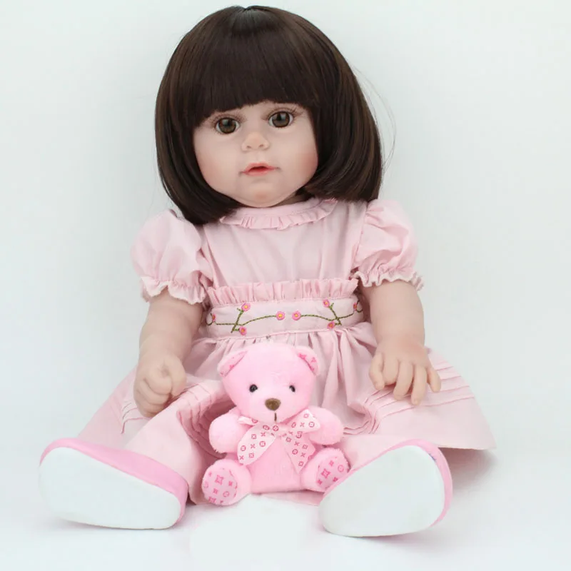 Горячая новая мода 16 дюймов силиконовые reborn baby doll toys play дом Новорожденных Милые