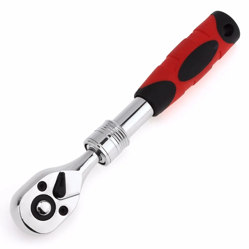 

Flexible Ratchet Wrench 1/4" Allen Key Length Telescopic Socket Wrench 72 Teeth Ratchet Spanner Wrench Hand Tools