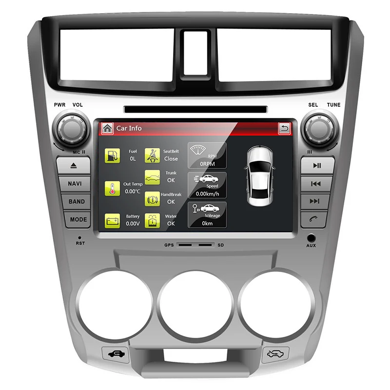 Cheap 8" in-dash Car DVD player with GPS navi BT/TV USB SD AUX,audio Radio stereo,Car multimedia headunit for HONDA CITY 1.5L 2008 4