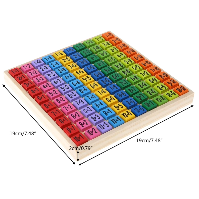 Новинка 2018 года деревянный стол умножения ранее Обучение Образовательные головоломки для детей детская игрушка