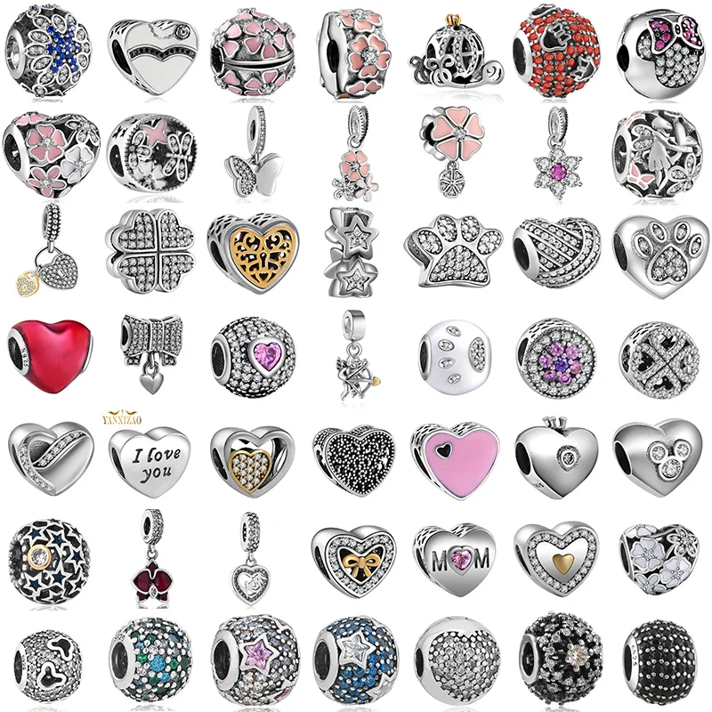 

Diy Jewelry Making Women Fit Pandora Charms Beads Sterling Silver 925 Original Bracelet Beads for Jewelry Making GW2-189