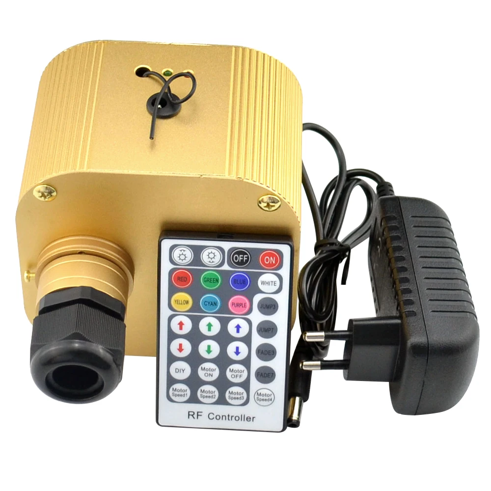 16W Twinkle RGBW LED Fiber Optic Light engine with 28Key RF Remote