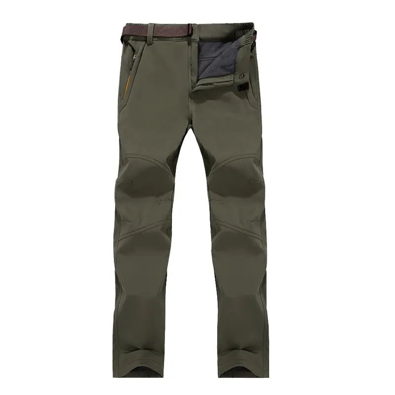 Aufdiazy 7XL invierno de los hombres Softshell polar pantalones al aire libre impermeable a prueba de viento senderismo Trekking térmica Hombre Pantalones IM025