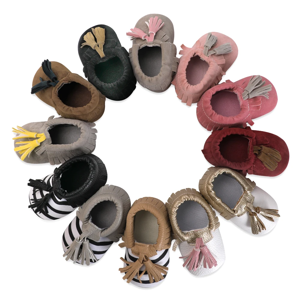 

Tassels PU Leather Baby Shoes Baby Moccasins Newborn Kids Shoes Soft Infants Crib Shoes Sneakers First Walker Sneakers 0-18 M