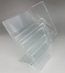 19x13 см Пластик прозрачный акриловый t2mm знак Дисплей Бумага продвижение карточным столом этикетки держатель L Stand horizontal 300 шт. высокое