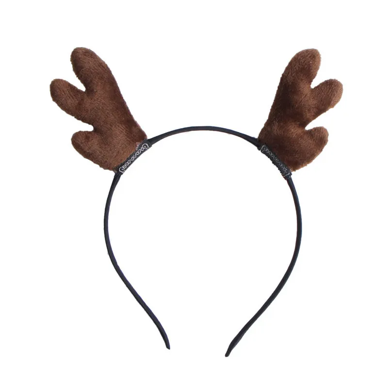 Christmas Women Headbands Antlers Headwrap Plush Antlers Hair Unique Design Festival Hair Band Accessories Navidad O16 (7)