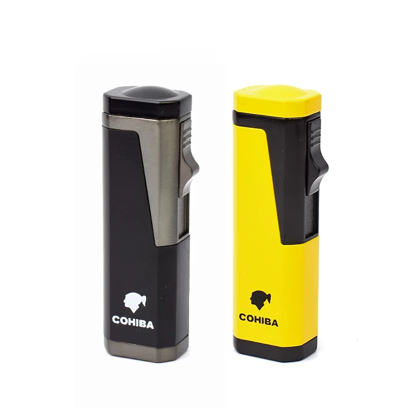 COHIBA 3 струйное пламя ветрозащитная сигарета легче чем газ-бутан зажигалка