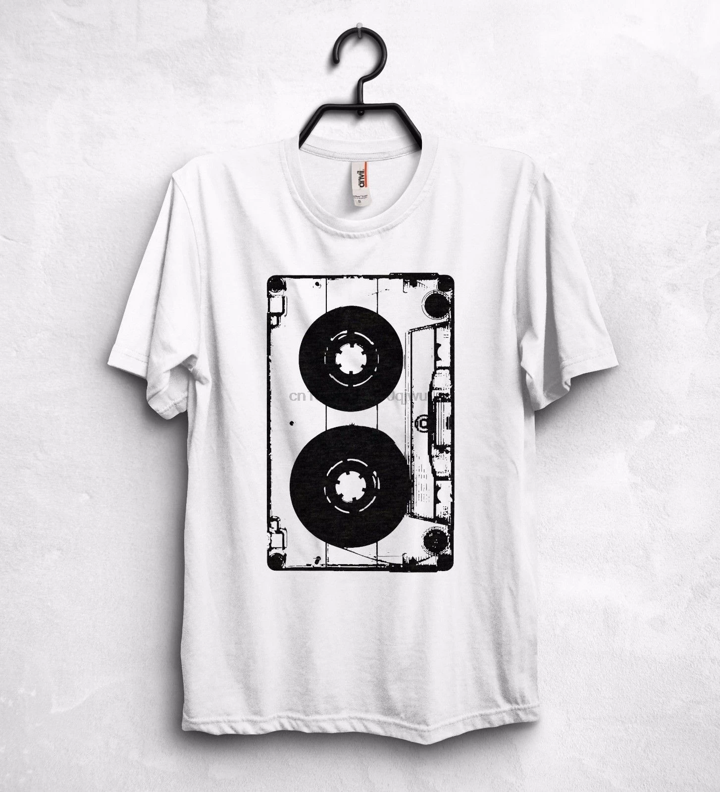 Ретро Casette Caset логотип Футболка Топ 80s 90s 1980 1990 музыка Walkman Sony подарок короткий