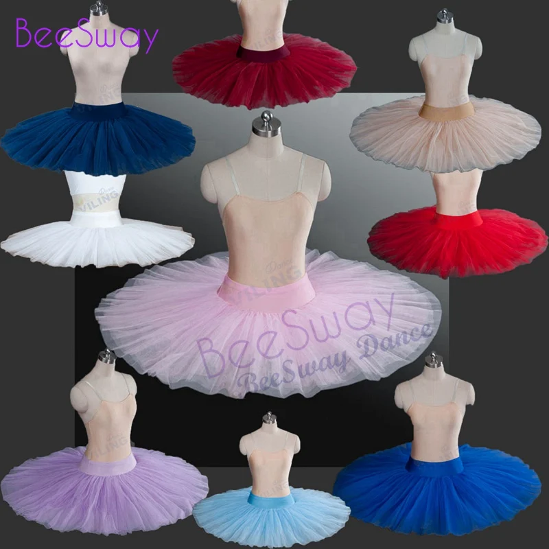 Полубалетное платье-пачка; Розовая профессиональная балетная юбка-пачка; практическая юбка-пачка для девочек; цвет черный, сиреневый