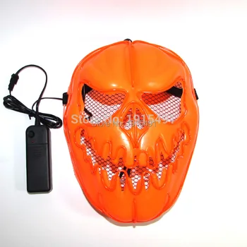 

Hot selling Novelty Lighting DC-3V EL wire Mask Home Party decor Fashion Happy LED Neon cold light Mask as Children's Day Gift
