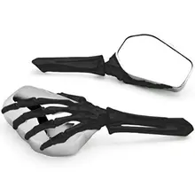Cool Style Skull Chrome and Black font b Motorcycle b font Skeleton Bone Hands Side font