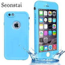 Для iphone 6 водонепроницаемый тпу case ip54 тонкий воды жизни доказательство защитная крышка для iphone 6s случаи силиконовый мешок с отпечатков пальцев