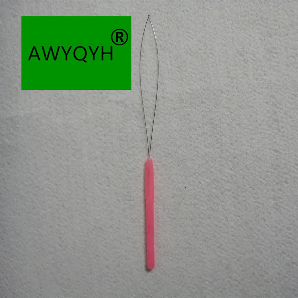 1 шт. инструмент для наращивания волос Micro Ring Bead pull Loop Feather Threader|Крюковые иглы| |