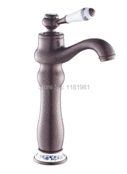 

Roman Bronze Brass Faucets Bathroom Basin Sink Faucet Crane Mixer Tap porcelain 9826G