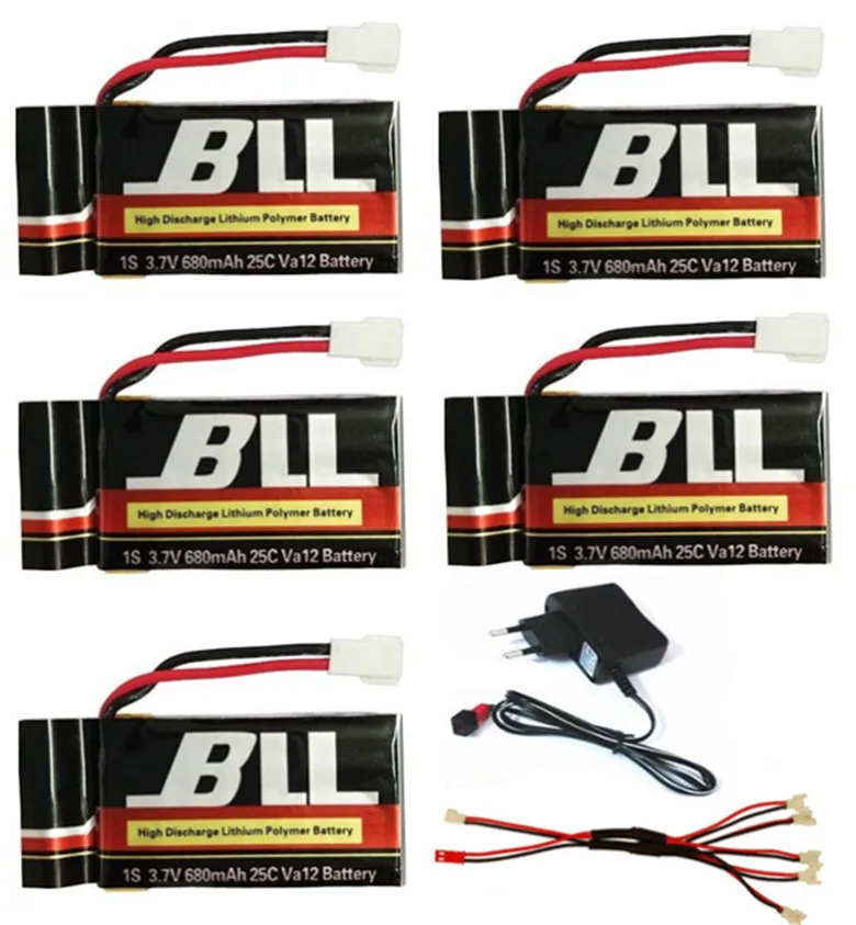 

High Quality Upgraded Syma X5 X5A X5C-1 X5C X5SC X5SCW H5C V931 3.7V 680mAh 25C Lipo Battery