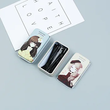 

20pc/lot Cute girl hairpin gift metal Ornaments accessory Iron box /mini storage pencil case/small tin box