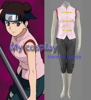 

Anime Naruto Shippuden Tenten 1st Cosplay Costume For Women Cosplay Costumes Girls Summer Sleeveless Tops T-shirt Shorts Suit