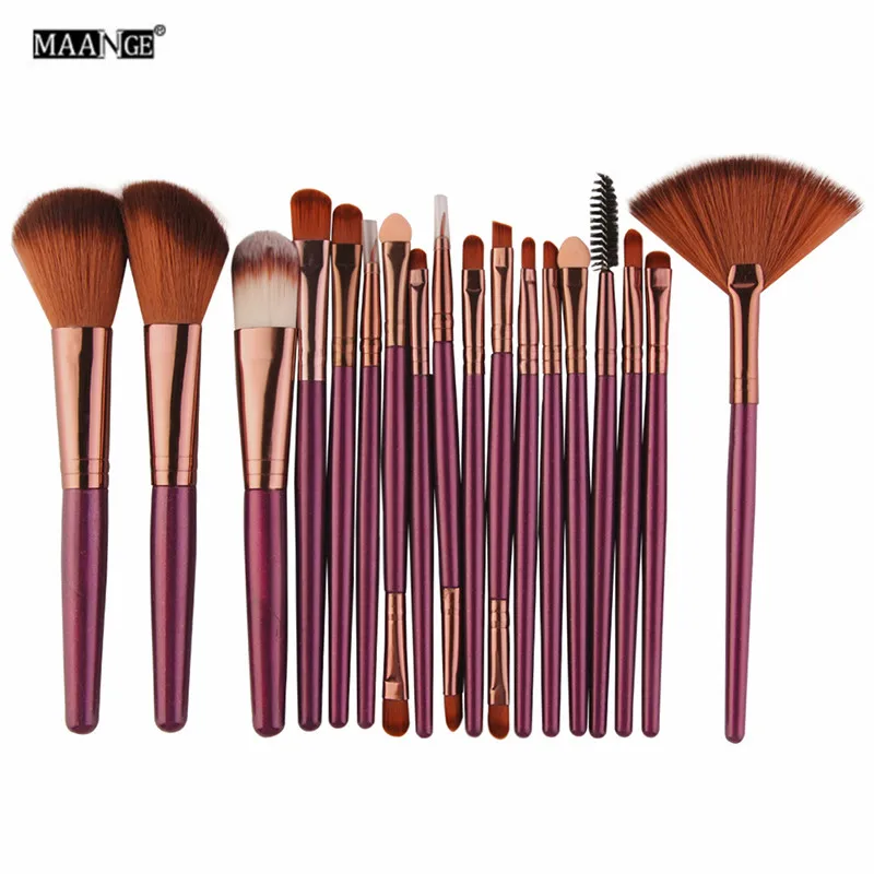 MAANGE 15/18 Pcs المهنية ماكياج فرش مجموعة كوميستيك مسحوق فرش كريم الأساس وأحمر الخدود عينيه كحل الشفاه المكياج مجموعة فرش MAANGE 15/18 Pcs المهنية ماكياج فرش مجموعة كوميستيك مسحوق فرش كريم الأساس وأحمر الخدود عينيه كحل الشفاه المكياج مجموعة فرش