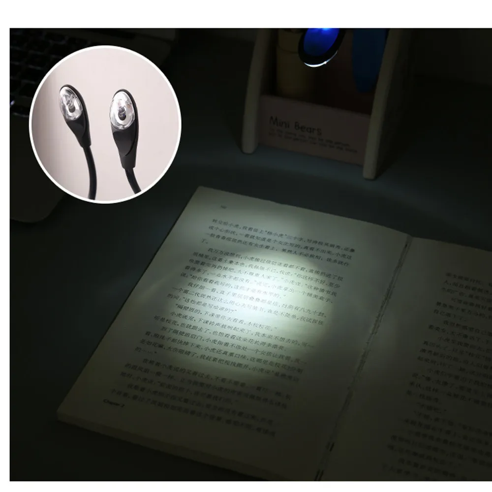 Прекрасный удобный портативный светильник для чтения книг, мини светодиодный светильник для чтения книг с зажимом, Luz de libro# K8