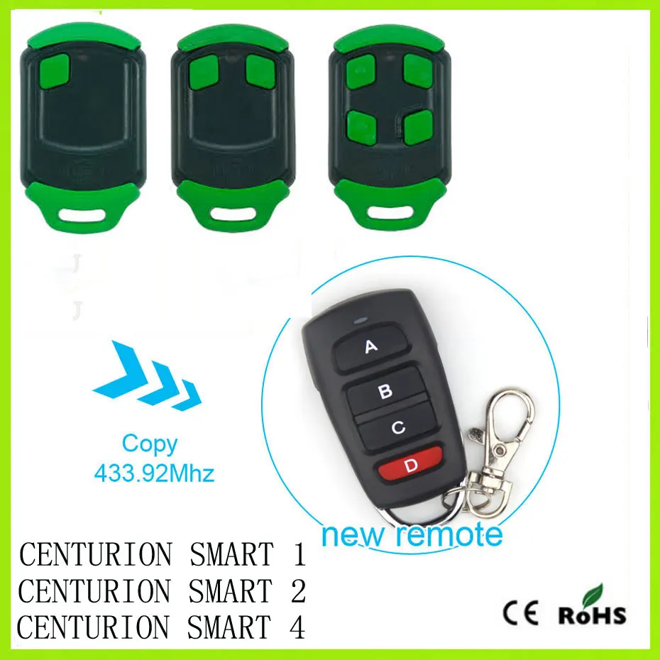 

CENTURION SMART 4 Replacement Compatible remote control transmitter, clone 433.92MHz CELINSA SAW2