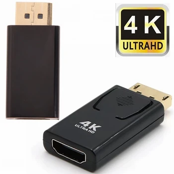 

500PCS 4K Ultra HD Gold Nickel Plated Standard DisplayPort Male DP to HDMI Female Converter Adapter Video Audio plug Connector