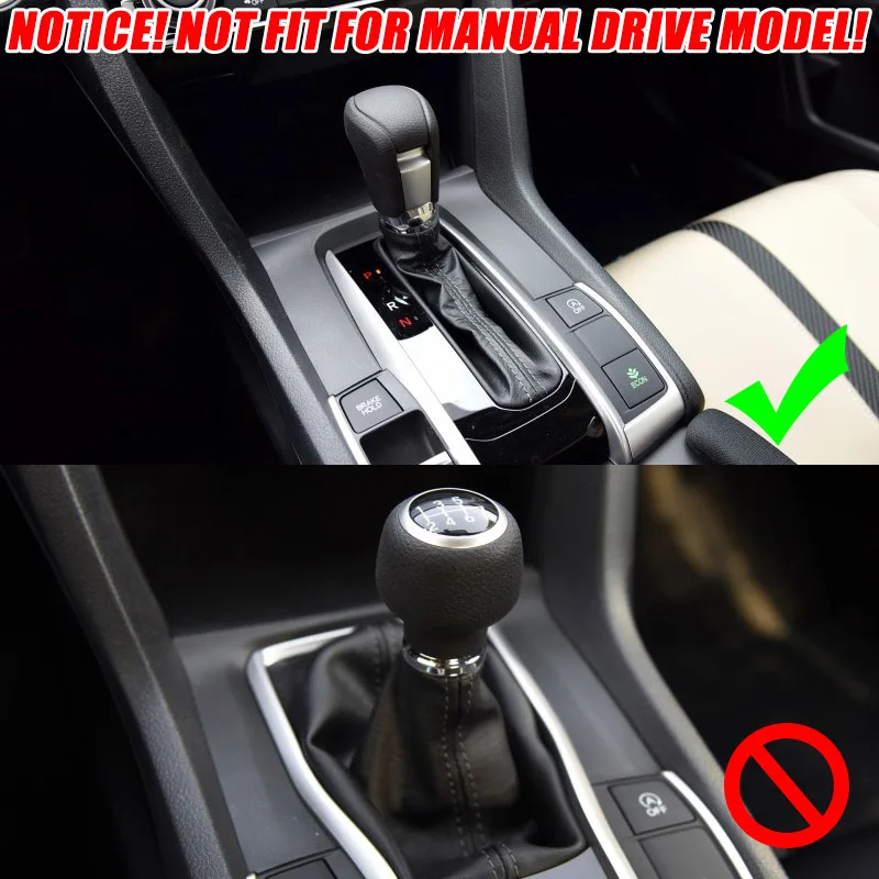 Для Honda Civic 2016 2017 2018 2019 2020 углеродное волокно стиль переключения передач Панель