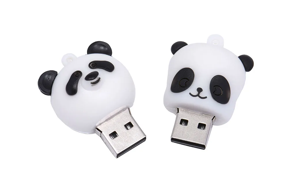 Usb флеш-накопитель POWERONE Panda с мультипликационным рисунком, флеш-накопитель с пандой, 4 ГБ, 8 ГБ, 16 ГБ, 32 ГБ, 64 ГБ