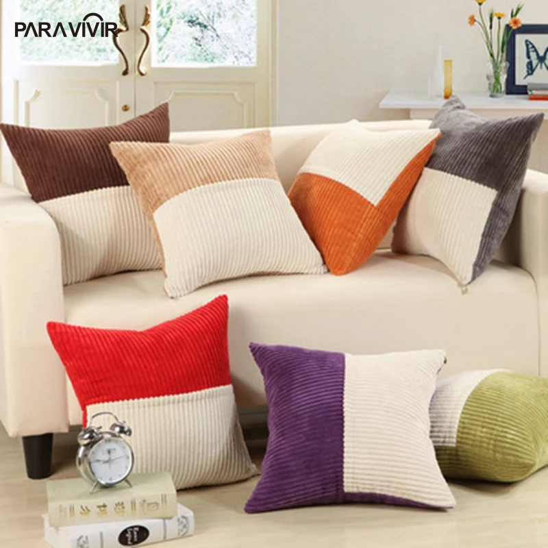 Para Vivir Original Design Cushion Cover Fashion Corduroy Sofa Para Vivir Original Design Cushion Cover Fashion Corduroy Sofa Fabric Decorative Pillows Case 45 45cm Home Decor Throw In From