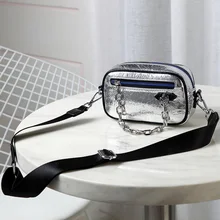 WOONAM Женская мода Топ скрыть натуральная телячья кожа маленькая коробка сумка на плечо с цепочкой WB998