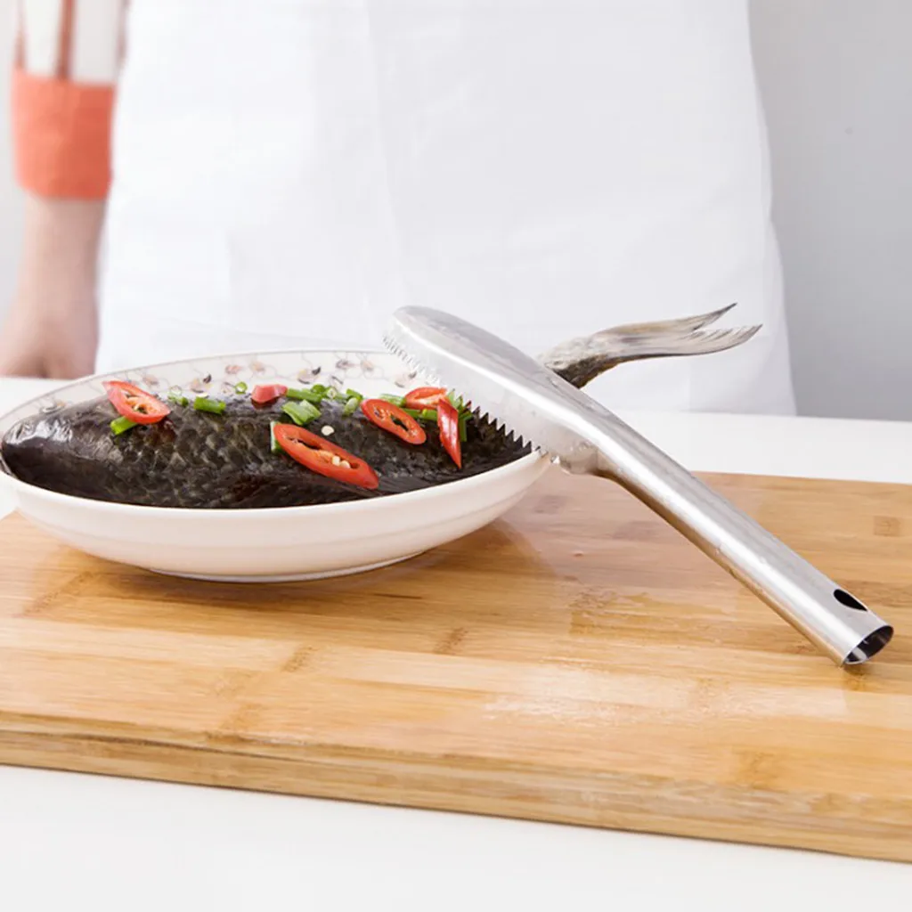 1 pieza herramientas de pescado de limpieza rápida Piel de pez de plástico escamas de pescado cepillo removedor de brochas limpiador Descaler Skinner Scaler herramientas de pesca