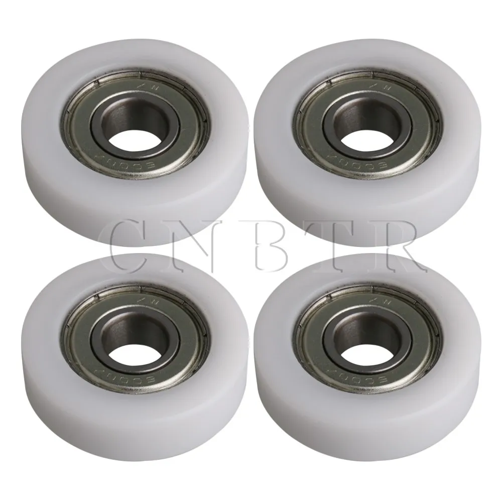 4x CNBTR 36x10x10.5mm White 6000ZZ Bearing Flat Ball Bearing Guide