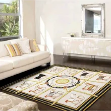 Домашний коврик в американском стиле, современный классический ковер для гостиной, ковер для спальни, коврик для крыльца, настраиваемый размер