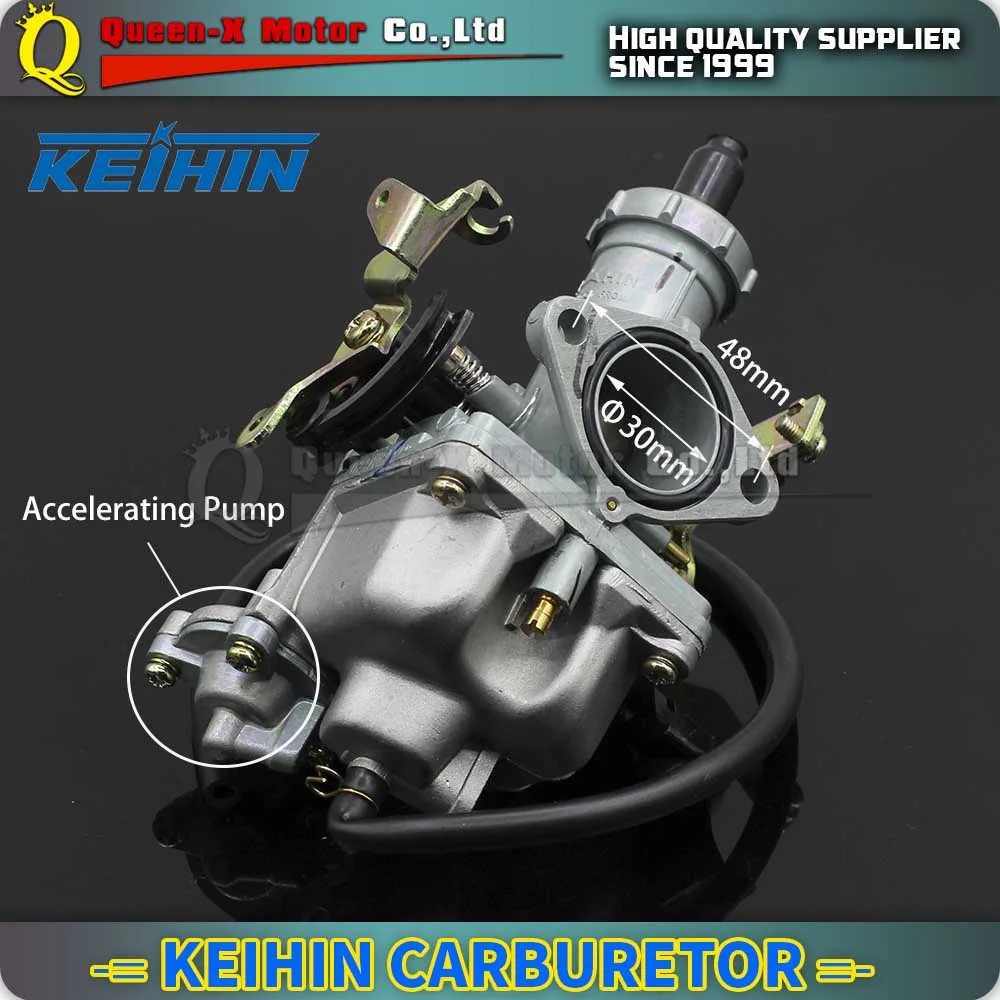 KEIHIN Cable & Hand Choke PZ30 30mm Carburetor Power Jet