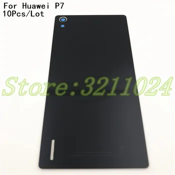 

10Pcs/Lot Original Tempered Glass Cover Case For Huawei Ascend P7 Back Battery Cover Housing Replacement Parts