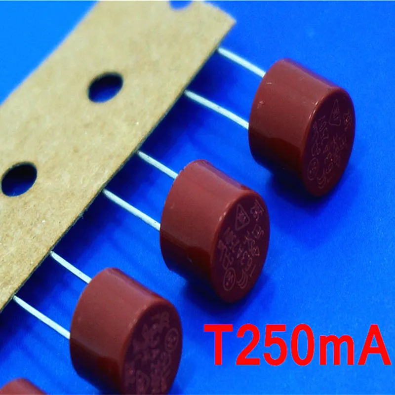 

(10 pcs/lot) T250mA 250V TR5 Slow Blow Subminiature Fuse, UL VDE RoHS Approved, 250mA, 0.25 Amp.