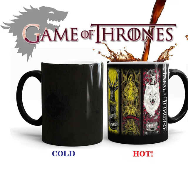 Game of Thrones Tribal Totem Mug Mark Color Changing Cup Sensitive Ceramic Tea La Copa Friends