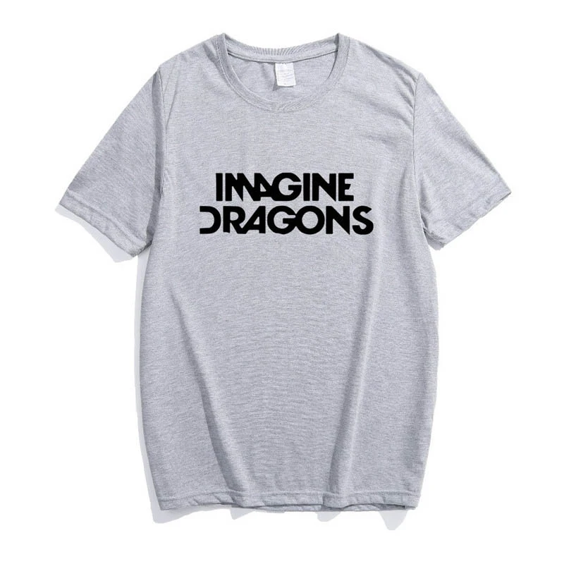 

Imagin Dragons T Shirts Women Tshirt Tumblr Women's T-Shirt 2018 Summer O-Neck Cotton Graphic Tees Women Tee Shirt Femme Tops