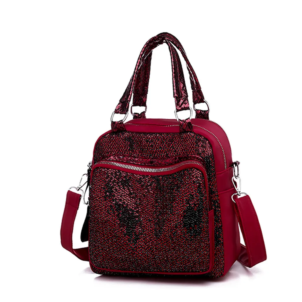 Рюкзак с блестками для девочек-подростков, маленькая модная школьная сумка на молнии, Mochilas, Прямая поставка, Женский Блестящий рюкзак