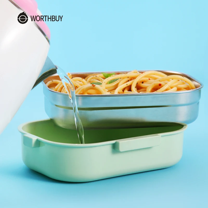 WORTHBUY Ланч бокс для микроволновки детей японский контейнер продуктов герметичные