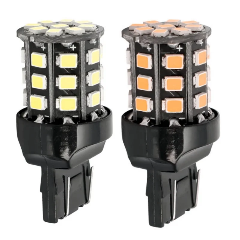 2 шт. T20 7443 W21/5 вт высокий яркий 33 SMD 2835 Светодиодный задний светильник стоп сигнал
