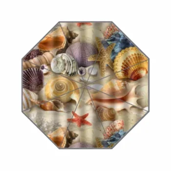 

Underwater World Sea Animal Starfish Custom Umbrella Waterproof Sun Rain 100% Fabric Aluminium High-Quality Foldable Umbrella